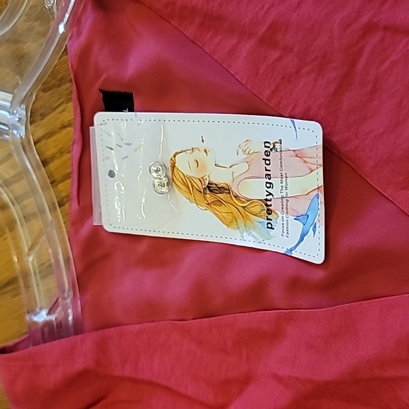 Mini Dress with Puffed sleeve - Picture 9 of 10